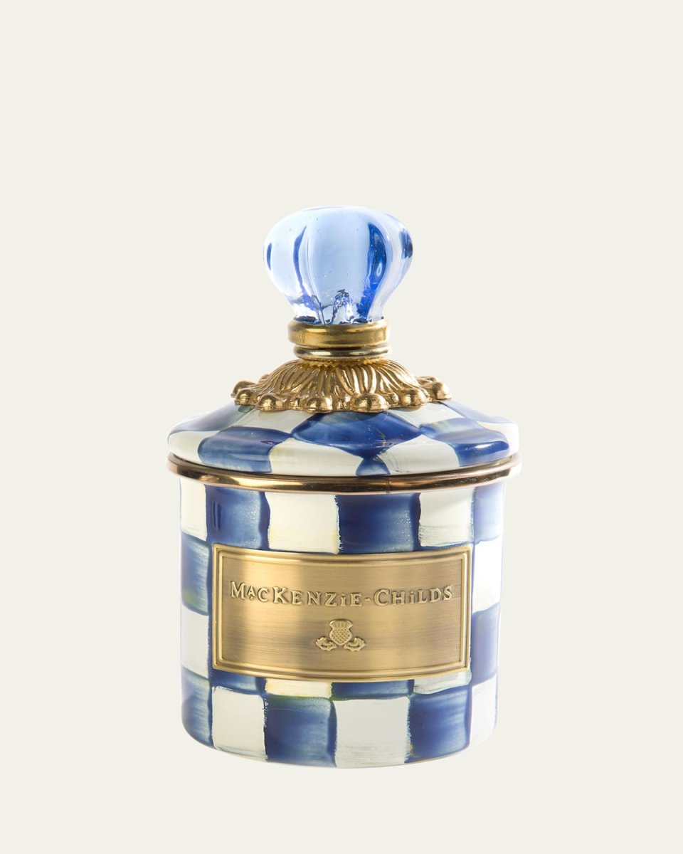Royal Check Mini Enamel Canister